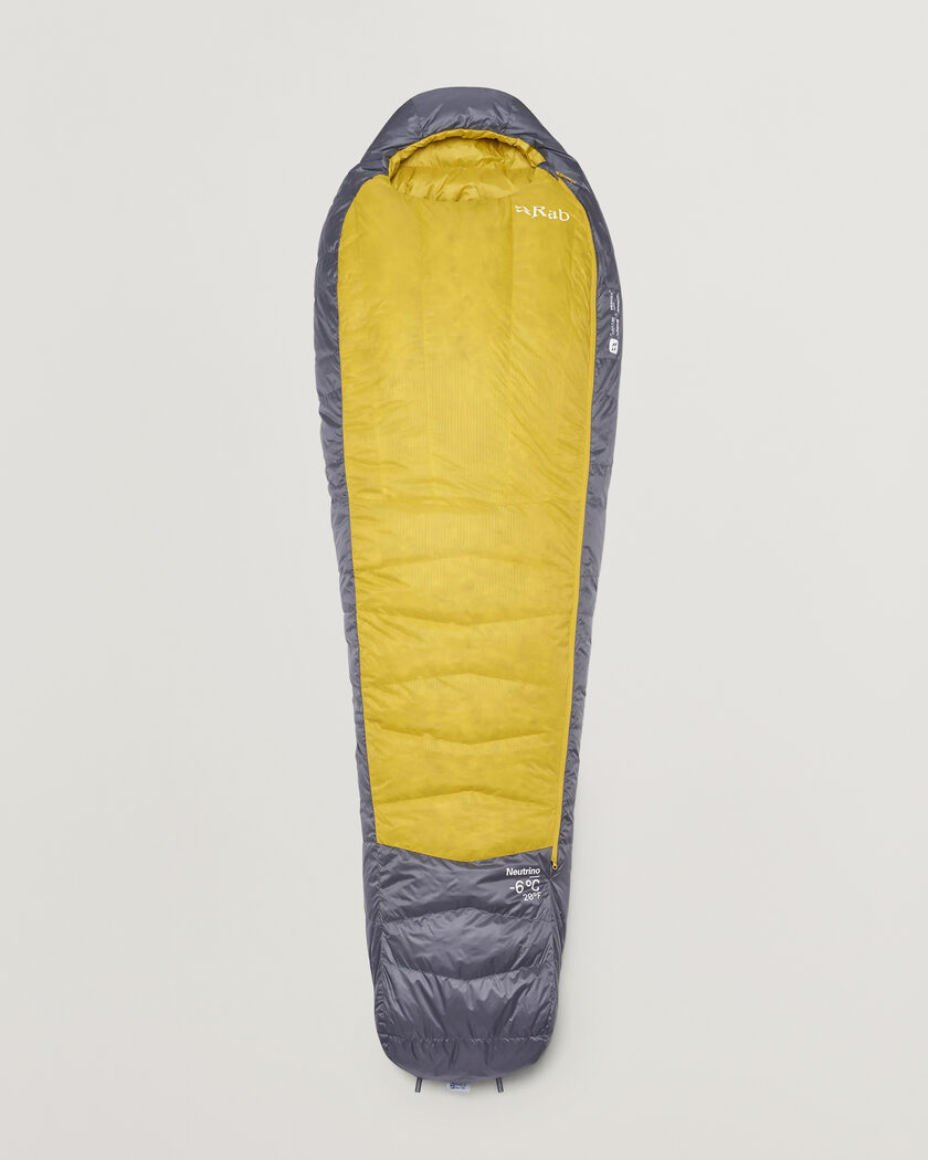 Rab Neutrino -6C Sleeping Bag Long Graphene/Dark Pollen – Flerfarvet