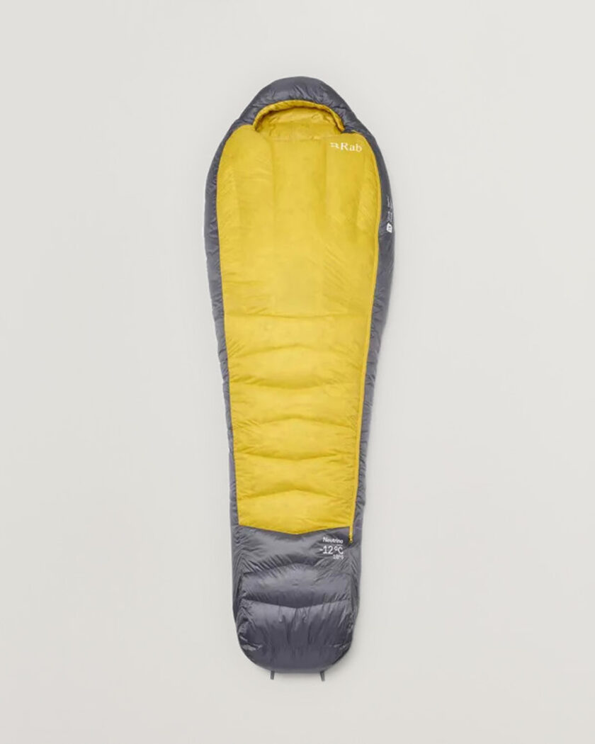 Rab Neutrino -12C Sleeping Bag Regular Graphene/Dark Pollen – Flerfarvet