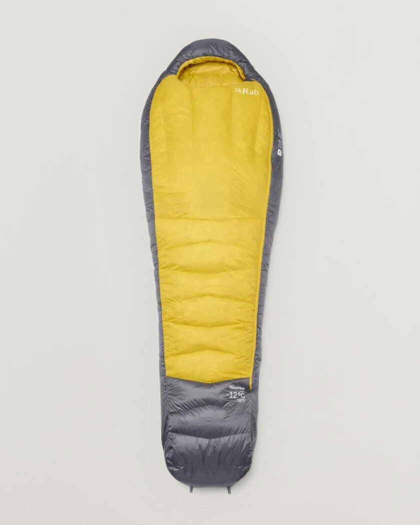 Rab Neutrino -12C Sleeping Bag Long Graphene/Dark Pollen – Flerfarvet