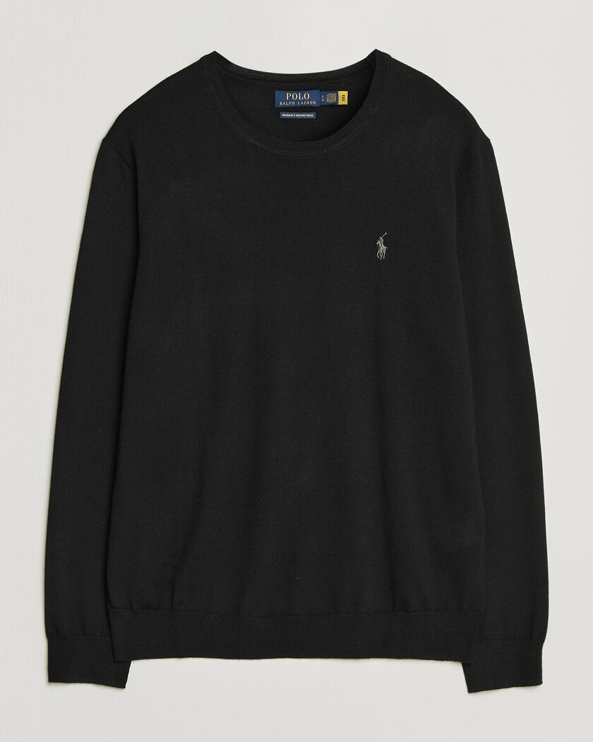 Polo Ralph Lauren Long Sleeve Pullover Polo Black – Sort