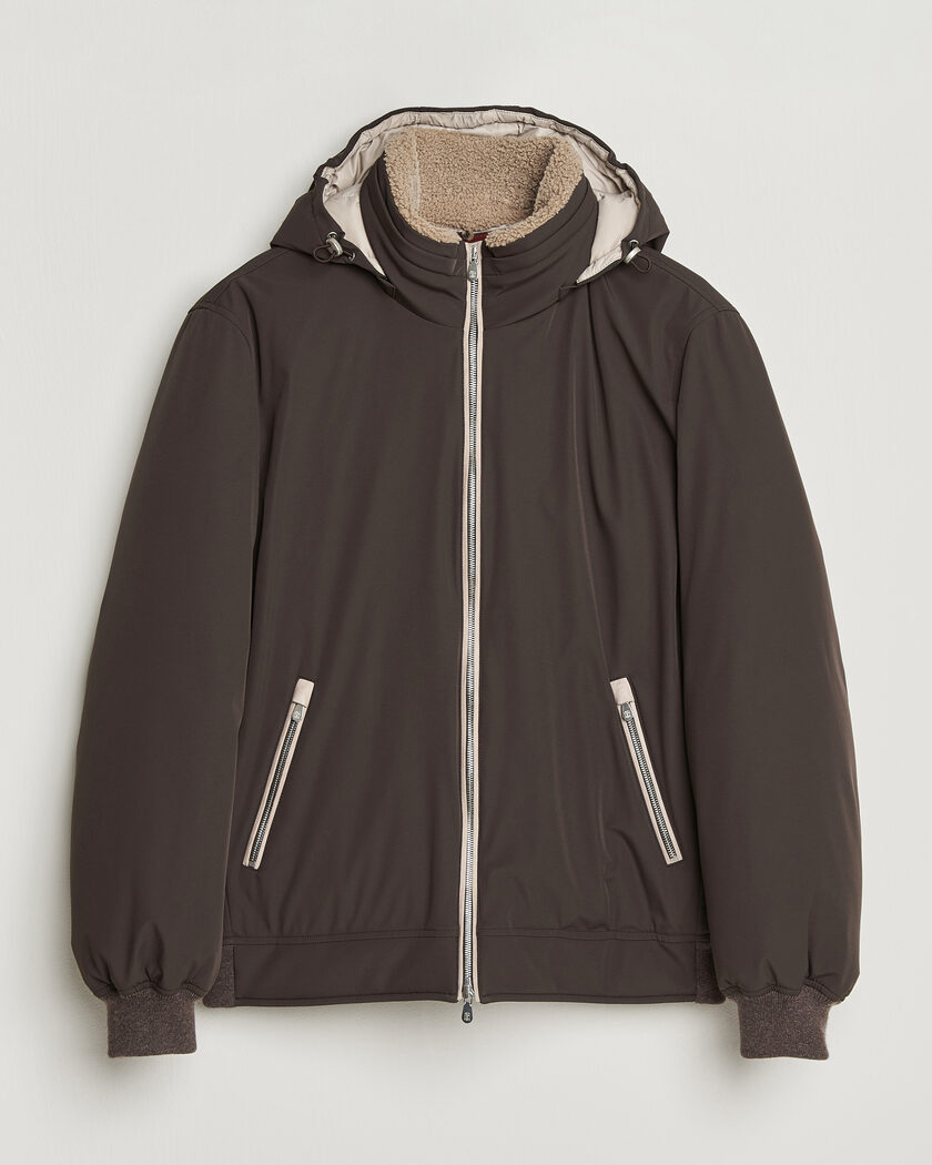 Brunello Cucinelli Padded Jacket Dark Brown – Brun