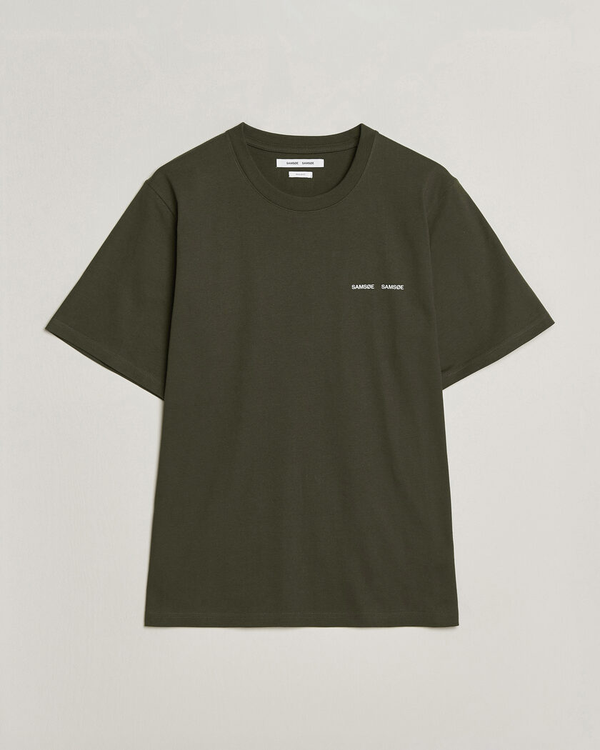 Samsøe Samsøe Thomas Cotton T-Shirt Forest Night – Grøn