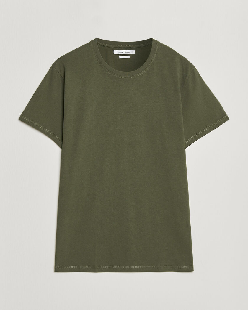 Samsøe Samsøe Kronos Cotton T-Shirt Forest Night – Grøn