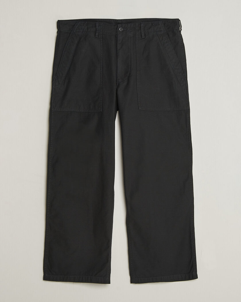 BEAMS PLUS MIL Utility Sateen Trousers Black – Sort