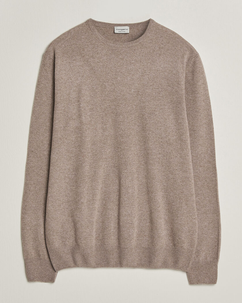 Morgano Wool/Cashmere Crewneck Walnut – Brun