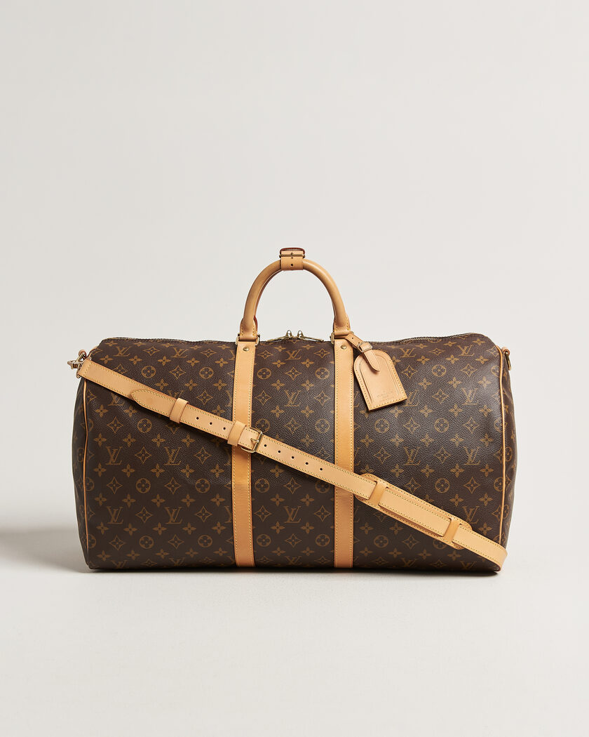 Louis Vuitton Pre-Owned Keepall 55 Bandoulière Monogram – Brun