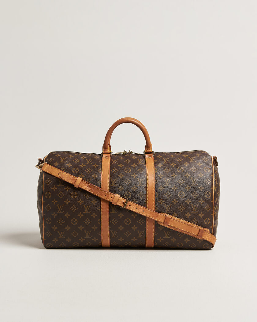 Louis Vuitton Pre-Owned Keepall 50 Bandoulière Monogram – Brun