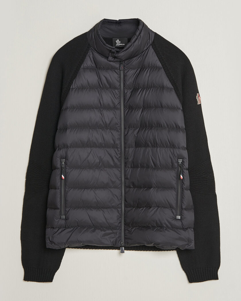 Moncler Grenoble Padded Hybrid Cardigan Black – Sort