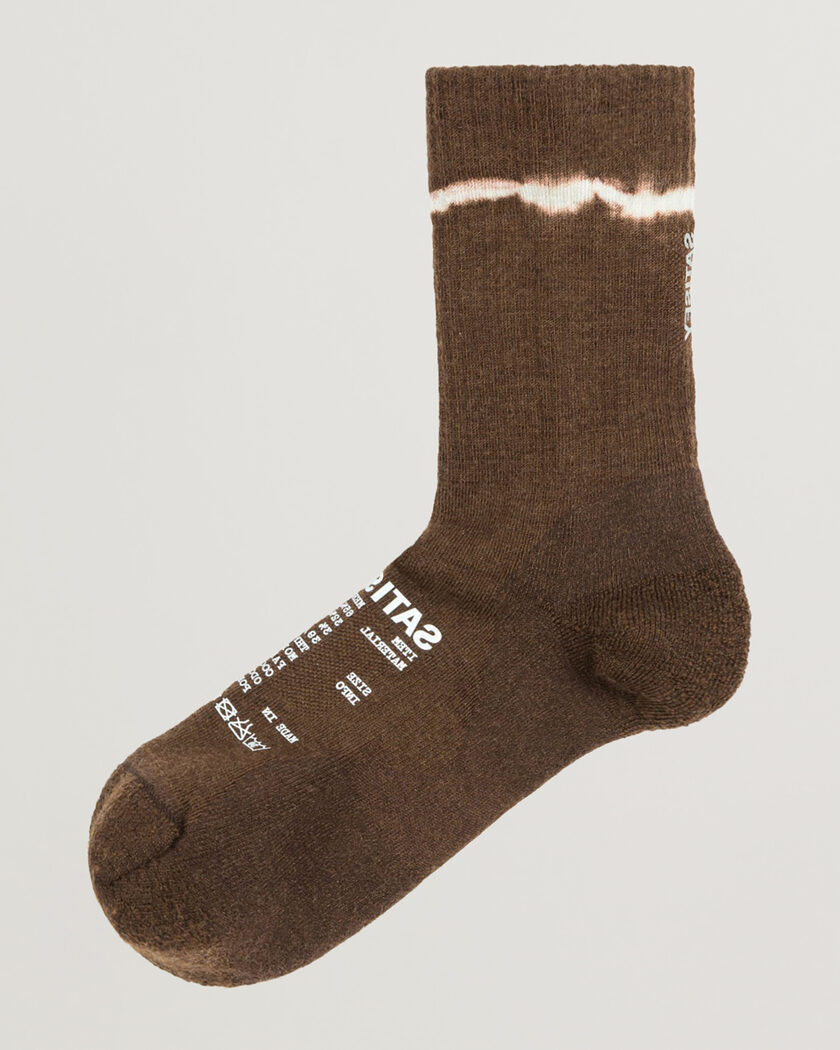 Satisfy Merino Nylon Tube Socks Tie Dye Rocky Road – Brun