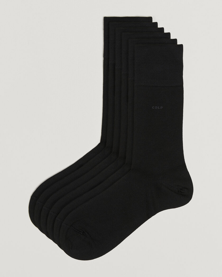 CDLP 6-Pack Mid Length Socks Black – Sort