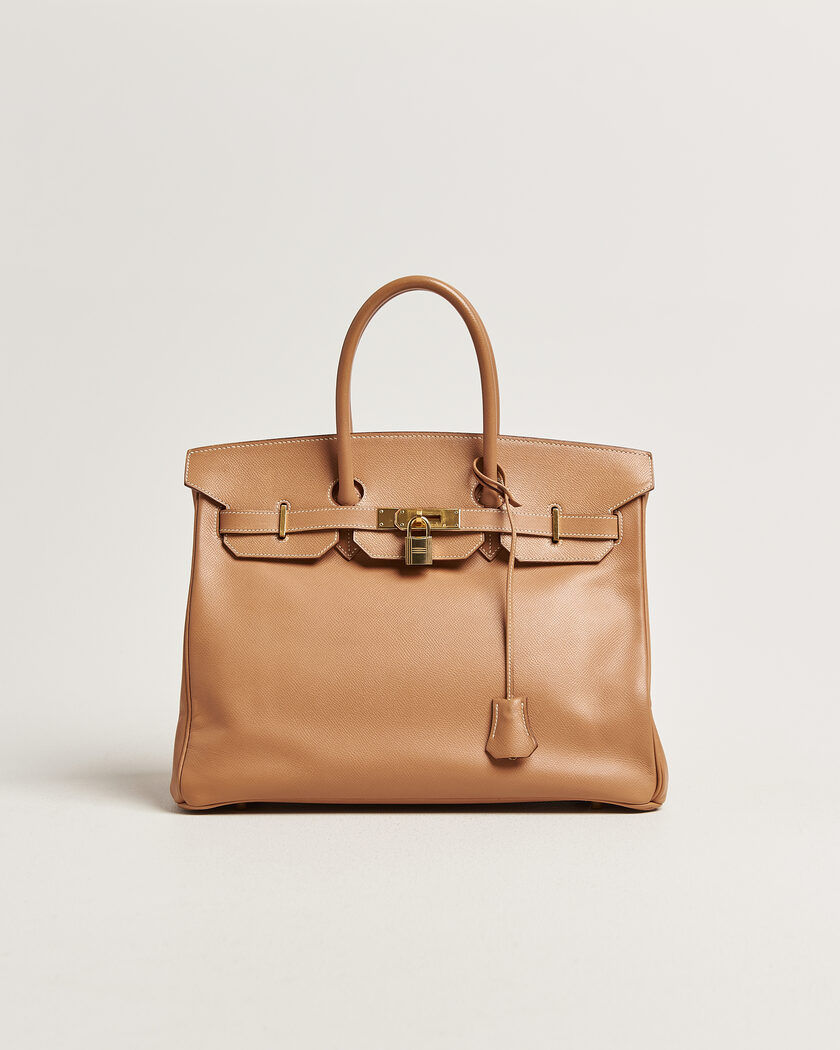 Hermès Pre-Owned Birkin 35 Courchevel Gold – Brun
