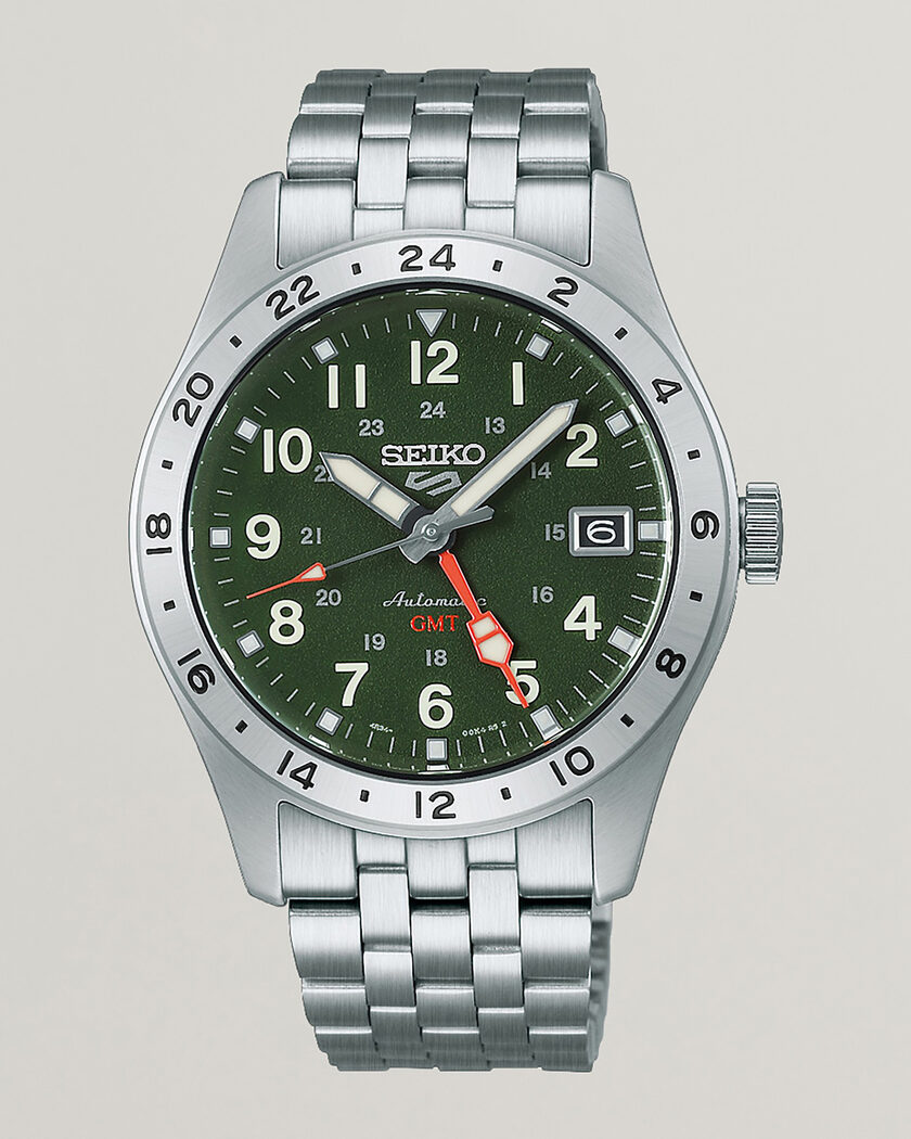 Seiko 5 Sports Automatic GMT 39mm Green Dial – Grøn