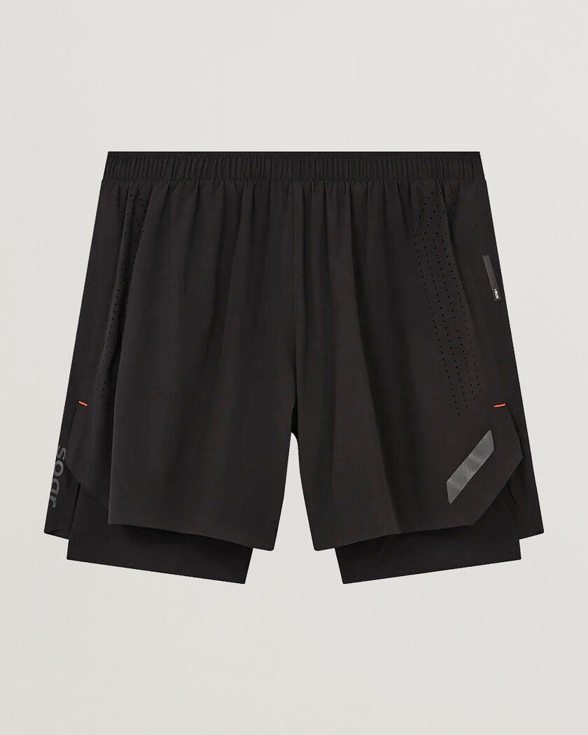 SOAR Running Dual Run Shorts Black – Sort