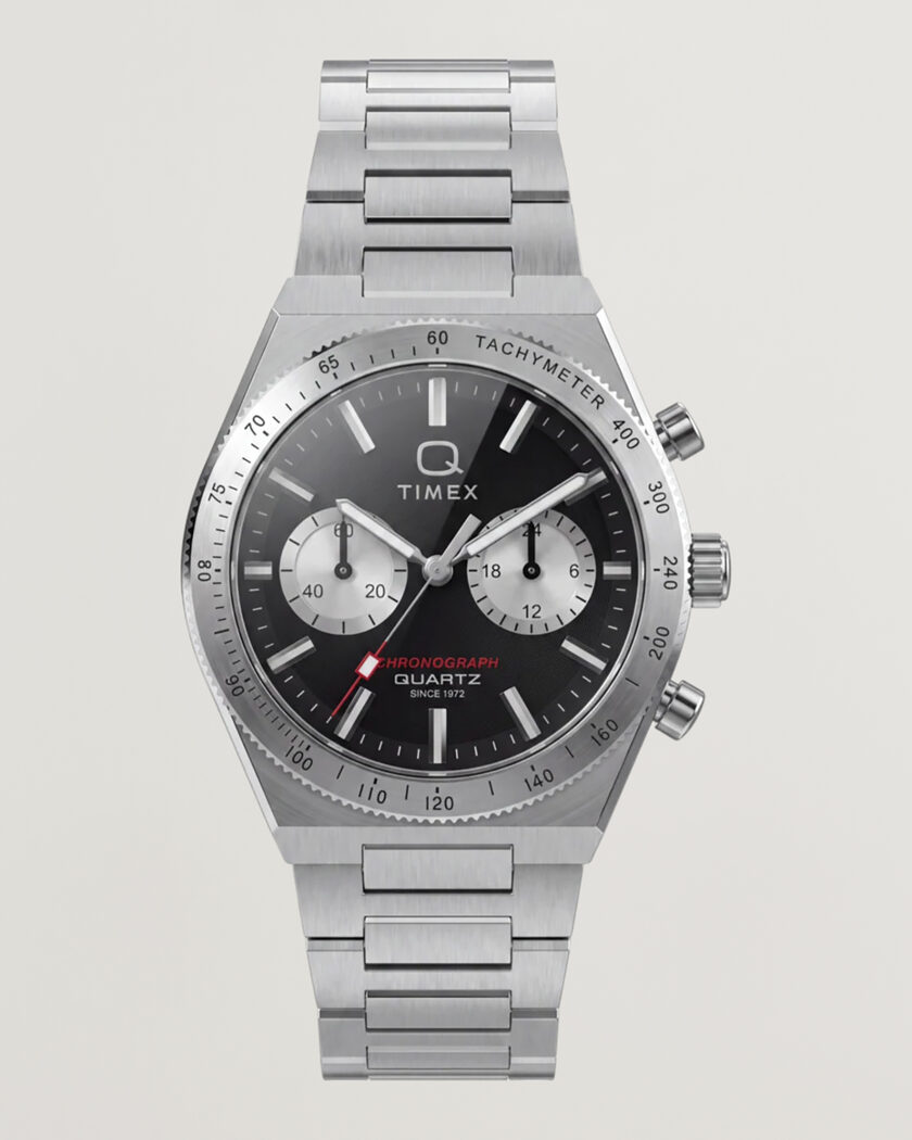 Timex Q Continental Chronograph 36mm Black Dial – Sort