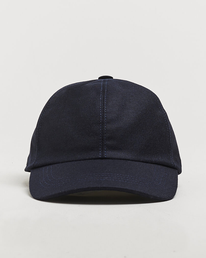 Wigéns Wool/Cashmere Baseball Cap Navy – Blå