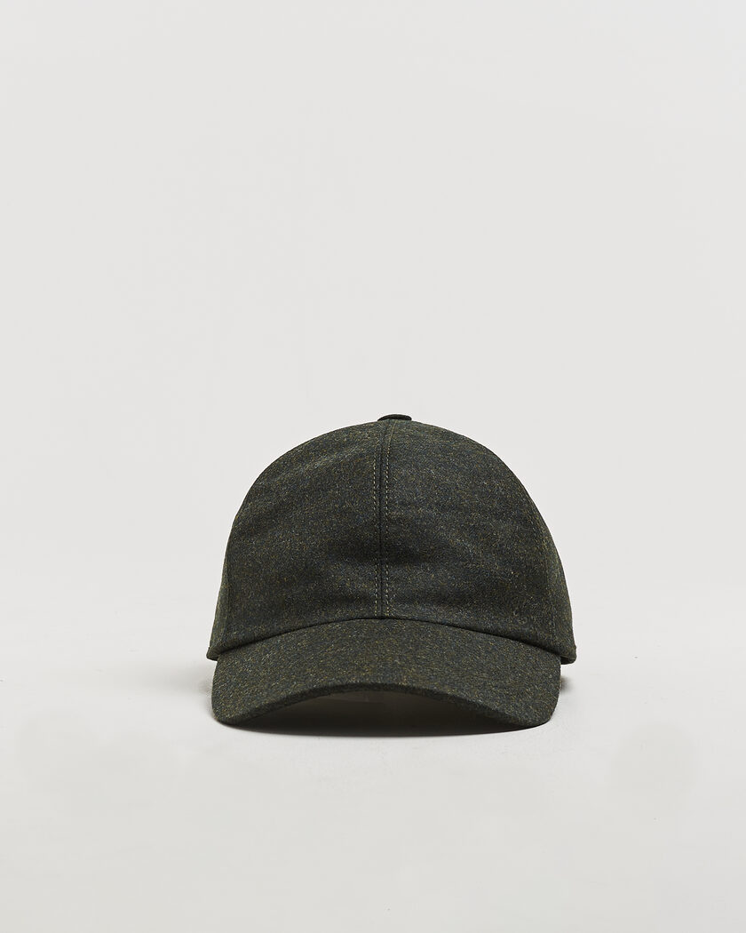 Wigéns Wool/Cashmere Baseball Cap Hunter Green – Grøn