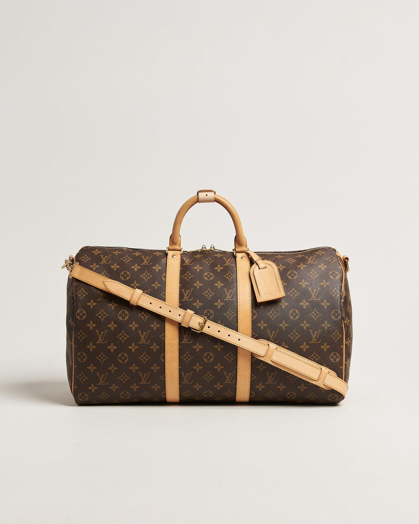 Louis Vuitton Pre-Owned Keepall 50 Bandoulière Monogram – Brun