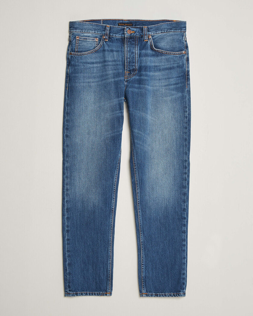  Nudie Jeans Steady Eddie II Jeans Rain River – Blå
