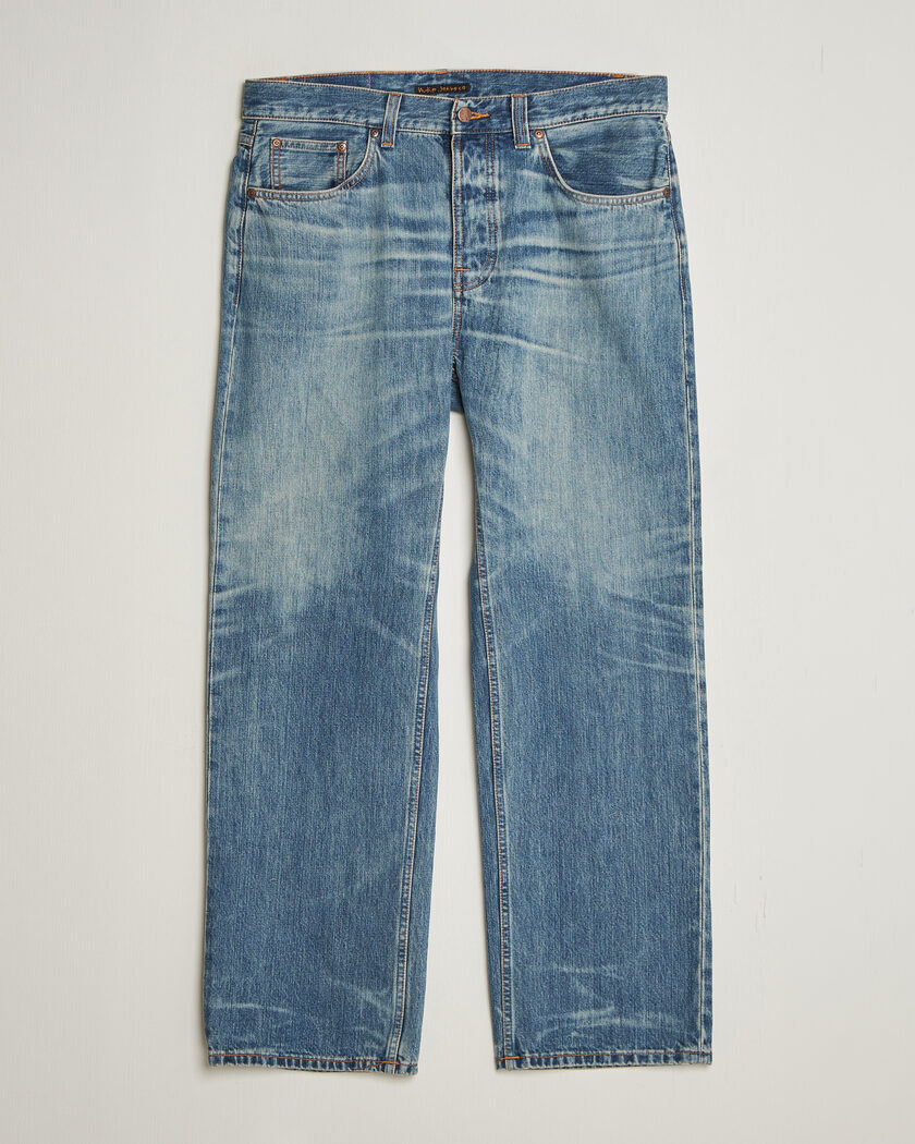  Nudie Jeans Tuff Tony Jeans Silver Tracks – Blå