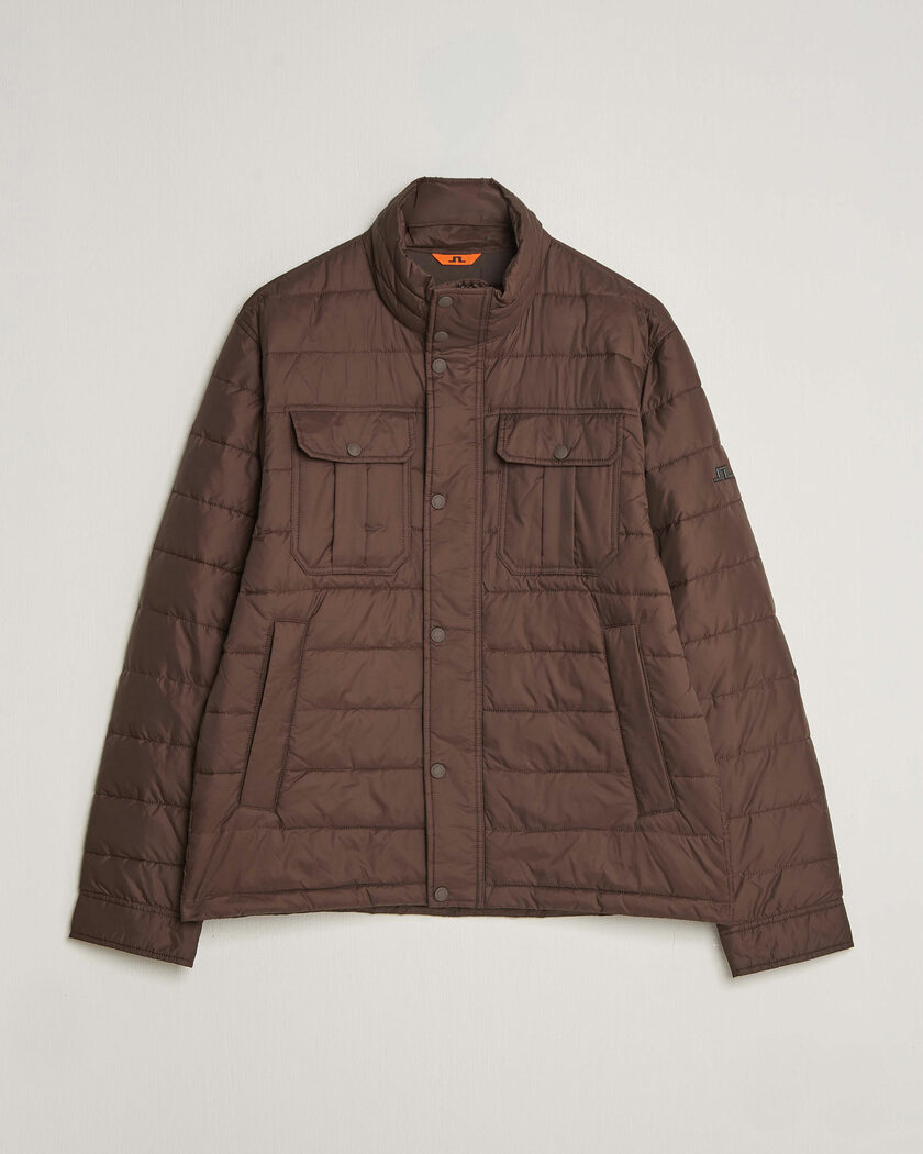 J.Lindeberg Bailey Light Padded Jacket Seal Brown – Brun