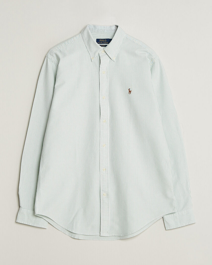 Polo Ralph Lauren Custom Slim Fit Oxford Shirt Pistachio/White – Grøn