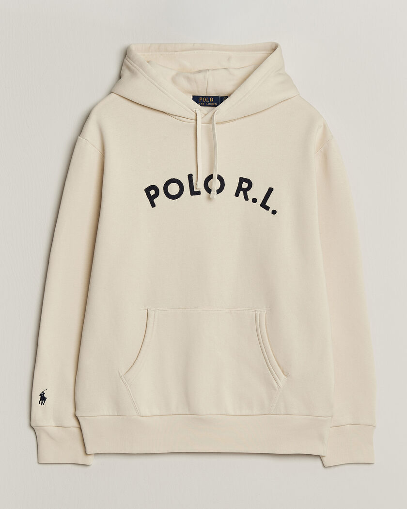 Polo Ralph Lauren Cotton Chest Logo Hood Andover Cream – Hvid