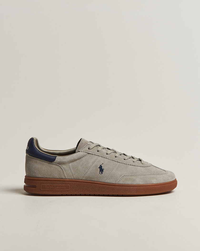 Polo Ralph Lauren Bedford Suede Sneaker Earth Grey – Grå