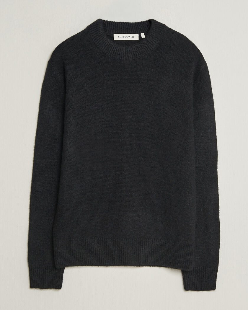 Sunflower Moon Alpaca Sweater Black – Sort