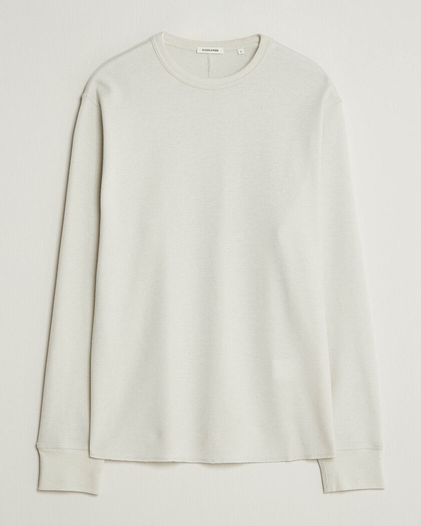 Sunflower Wool Waffle Long Sleeve T-Shirt Kit White – Hvid