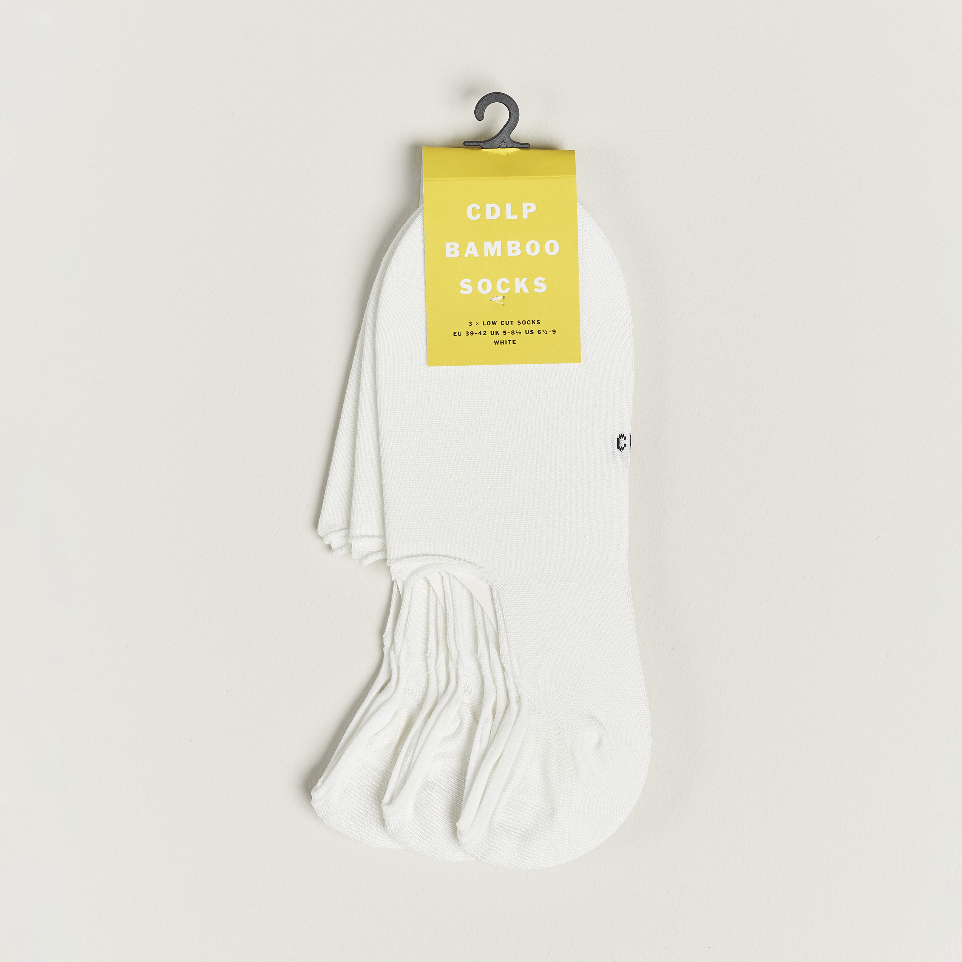 Face Less Cc Clean Socks CDLP 3-Pack No Show Socks White - CareOfCarl.dk