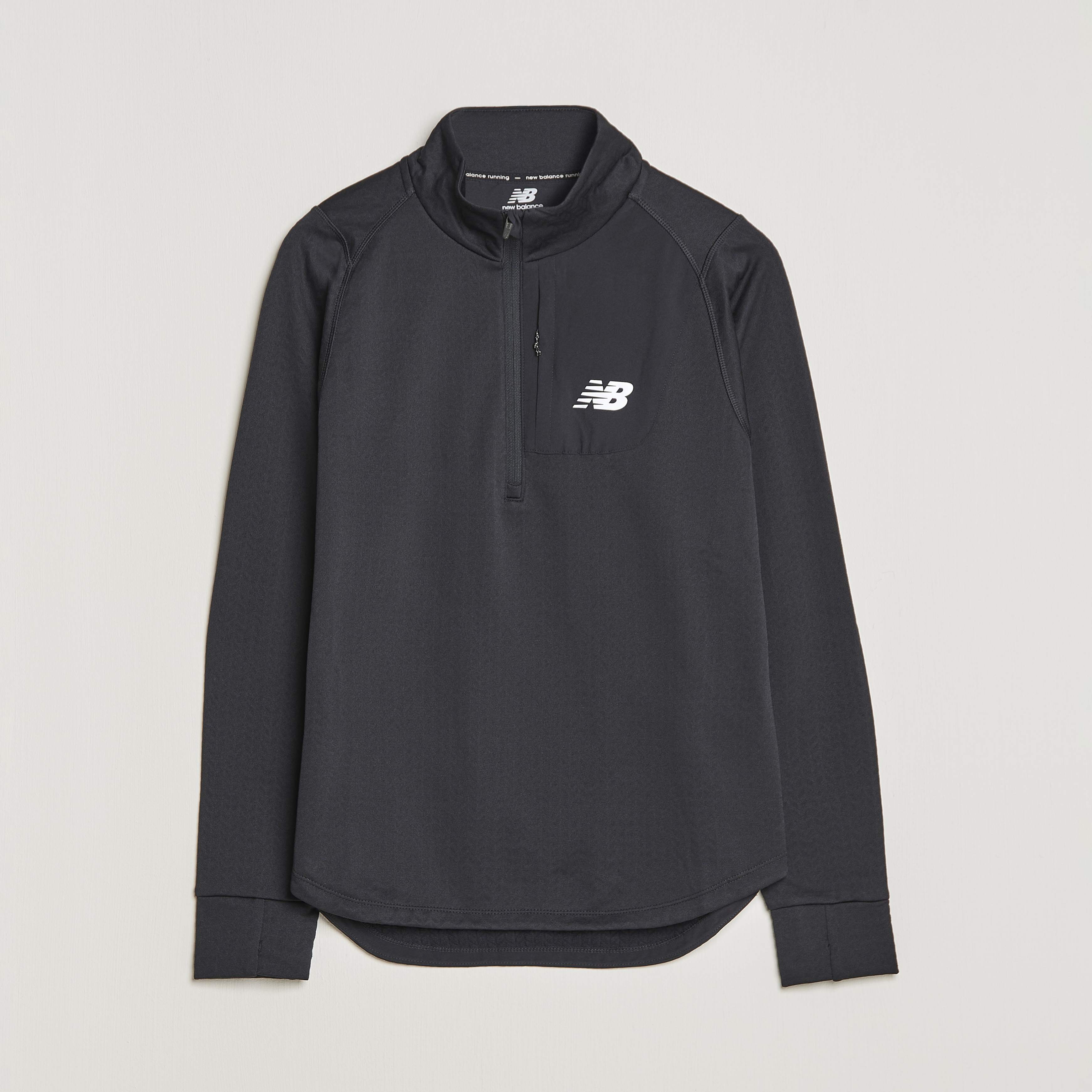 New Balance Cold New Balance Running NB Heat Grid Half Zip Black - CareOfCarl.dk