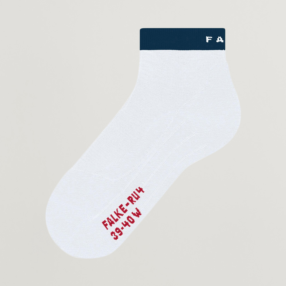 Falke Sport RU4 Endurance Short Running Socks White - CareOfCarl.dk