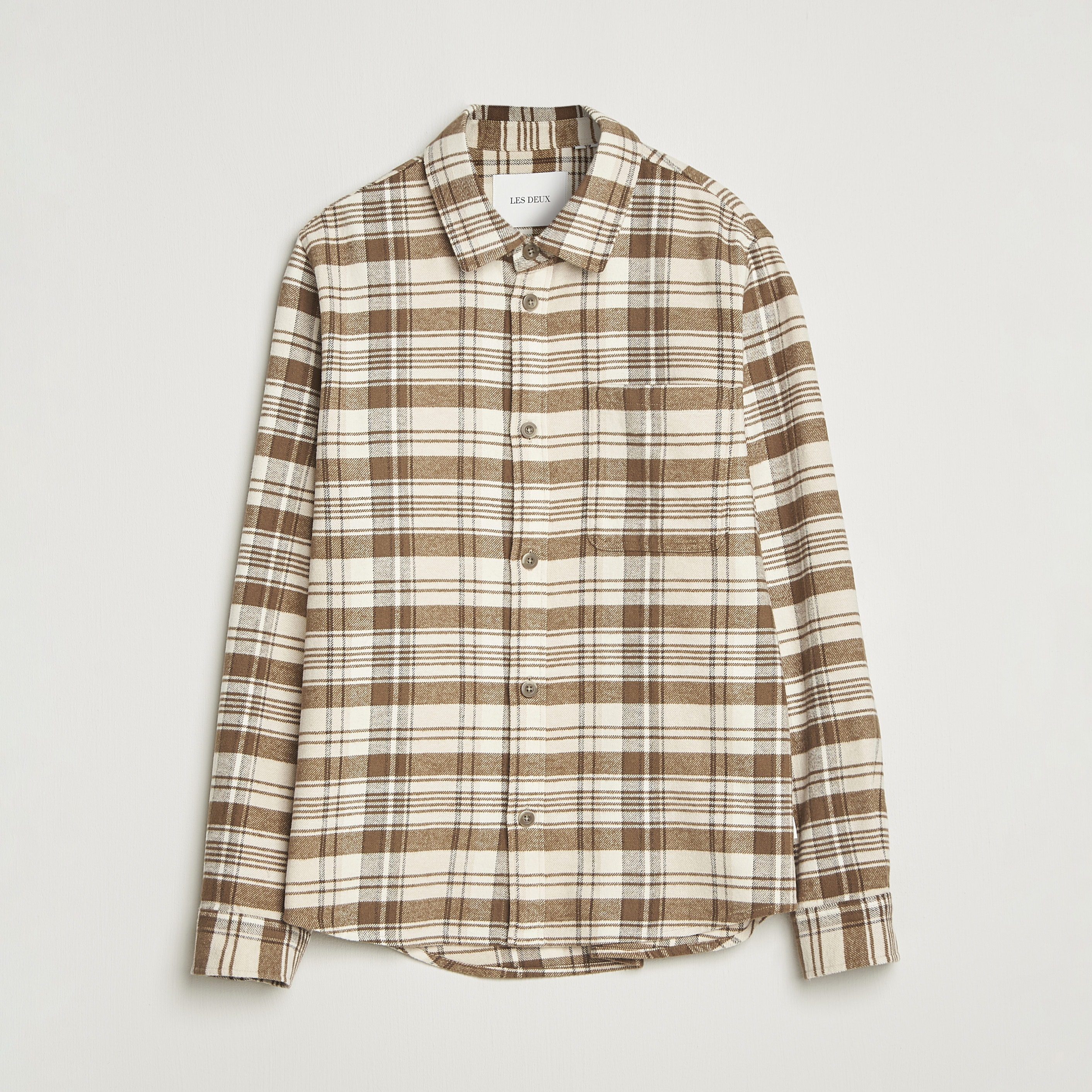 Les Deux Lennon Check Overshirt Irish Cream CareOfCarl dk les-deux-lennon-check-overshirt-irish-cream-careofcarl-dk