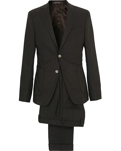 Einar Flannel Suit Dark Brown