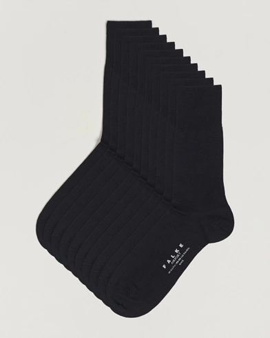Herre | Almindelige sokker | Falke | 10-Pack Airport Socks Black