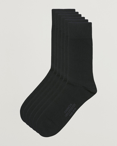 Herre | Julegavetips | Amanda Christensen | 6-Pack True Cotton Socks Black
