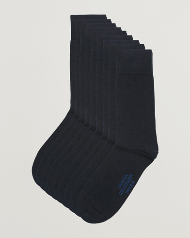 Herre | Almindelige sokker | Amanda Christensen | 9-Pack True Cotton Socks Dark Navy
