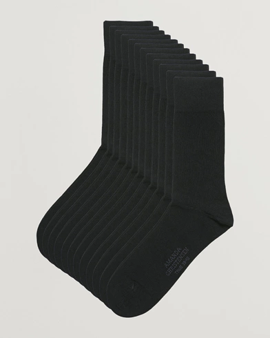 Herre | Business & Beyond | Amanda Christensen | 12-Pack True Cotton Socks Black