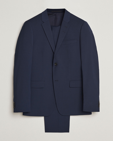 Herre | Personal Classics | Tiger of Sweden | Jerretts Wool Travel Suit Royal Blue