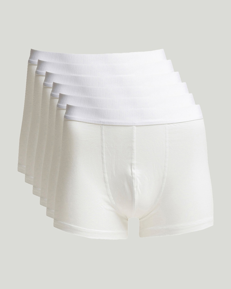 Bread & Boxers 6-Pack Boxer Brief White – Hvid