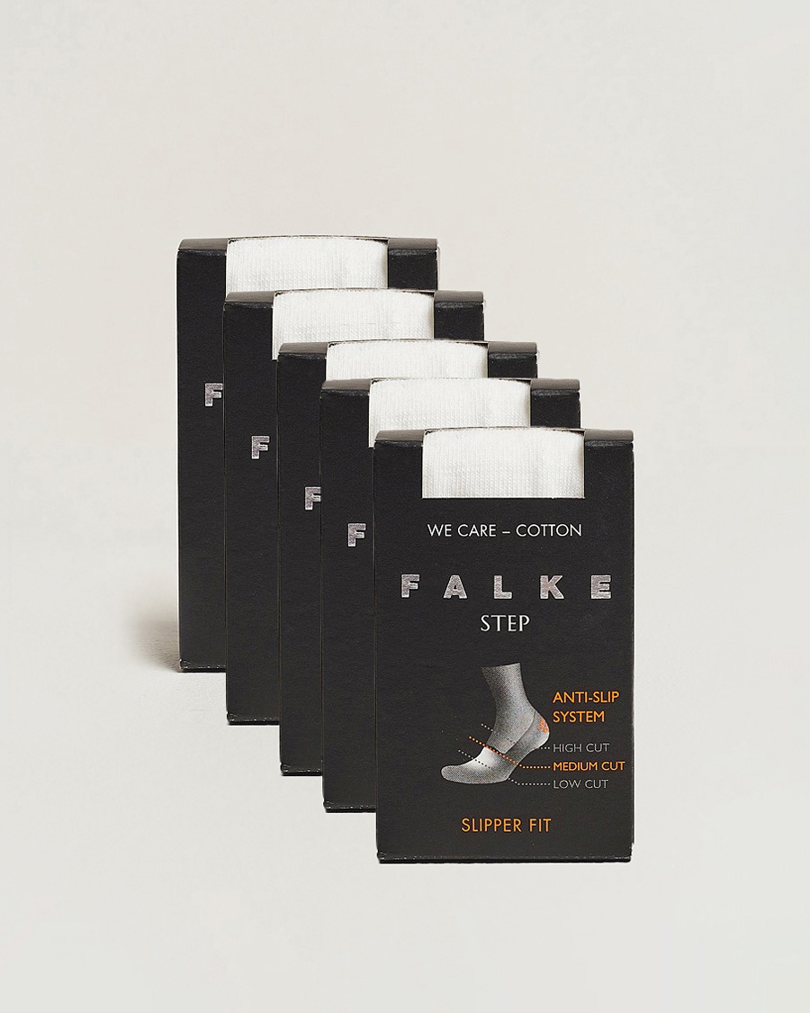 Falke 5-pack Step In Box Loafer Socks White – Hvid