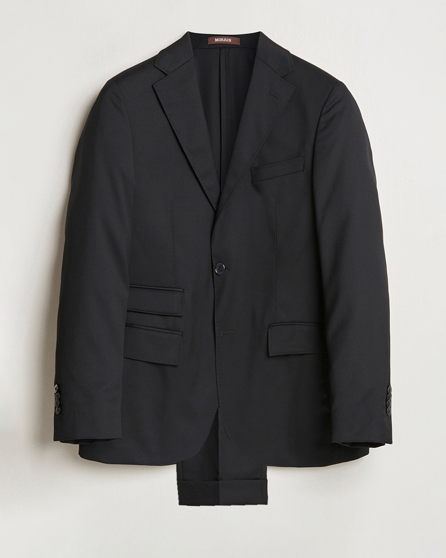 Morris Heritage Prestige Wool Suit Black – Sort