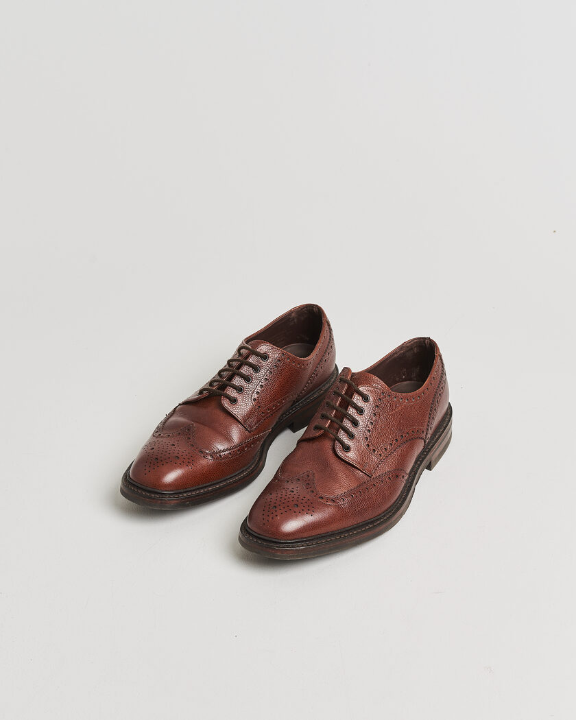 Pre-owned Loake 1880 Badminton Brogue Dark Brown Grain UK10,5 - EU44,5 – Brun