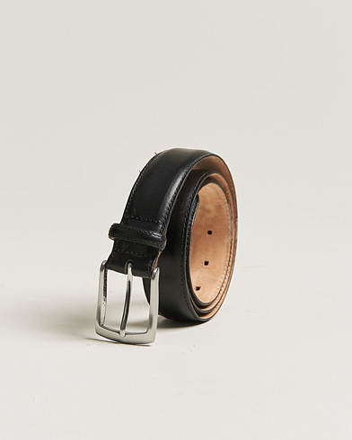 Herre | Pre-owned Tilbehør | Pre-owned | Loake 1880 Henry Leather Belt 3,3 cm Black