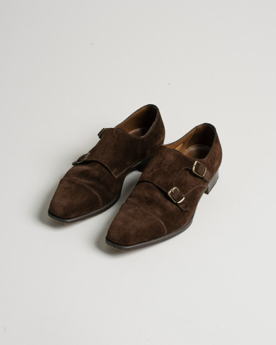 Herre | Pre-owned | Pre-owned | Edward Green Westminster Double Monk Mink Suede