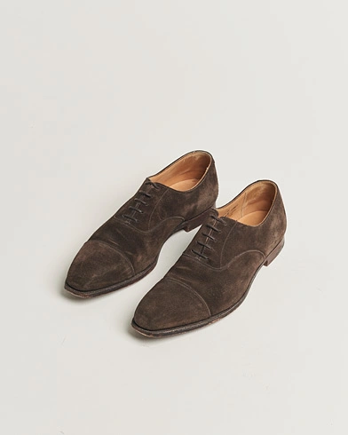 Herre | | Pre-owned | Crockett & Jones Hallam Oxford Dark Brown Suede UK9,5 - EU43,5