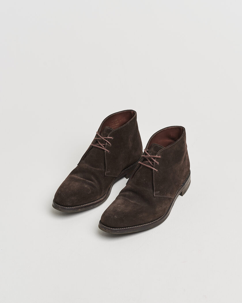 Loake 1880 Pimlico Chukka Boot Dark Brown Suede UK10 - EU44 – Brun