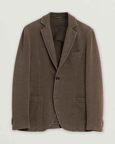 Circolo 1901 Jersey Patch Pocket Blazer Fango Brown 48