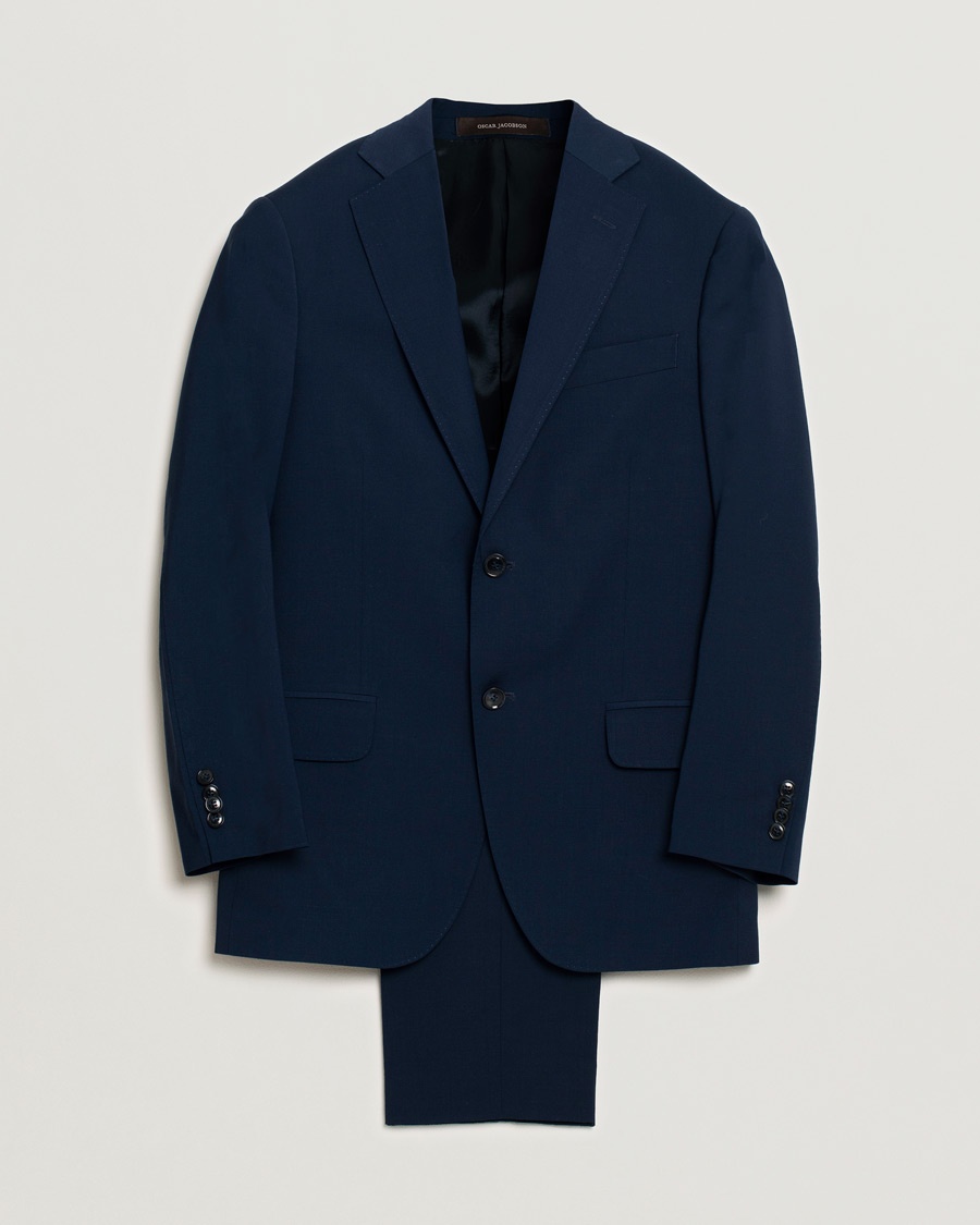 Herre | | Pre-owned | Oscar Jacobson Edmund/Denz Wool Stretch Suit Blue 46