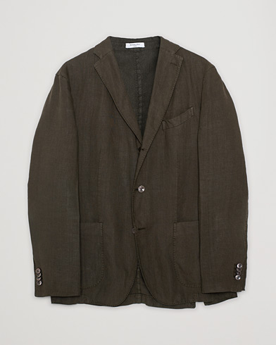 Herre | Pre-owned | Pre-owned | Boglioli K Jacket Linen Blazer Forest Green